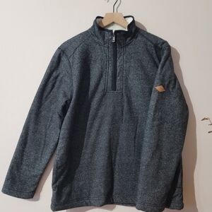 Orvis Men’s Brighton Sherpa-Lined Quarter Zip Sweater Charcoal Gorpcore Sz M